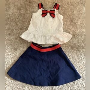Janie and Jack red white blue outfit 18-24 months